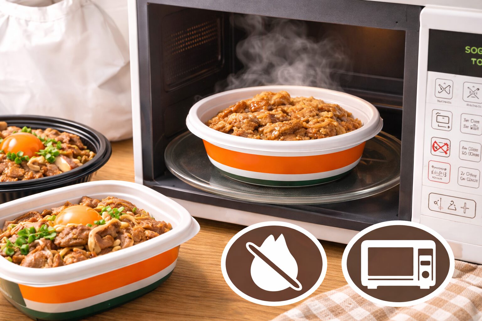 吉野家容器はレンジNG？安全な温め方を解説